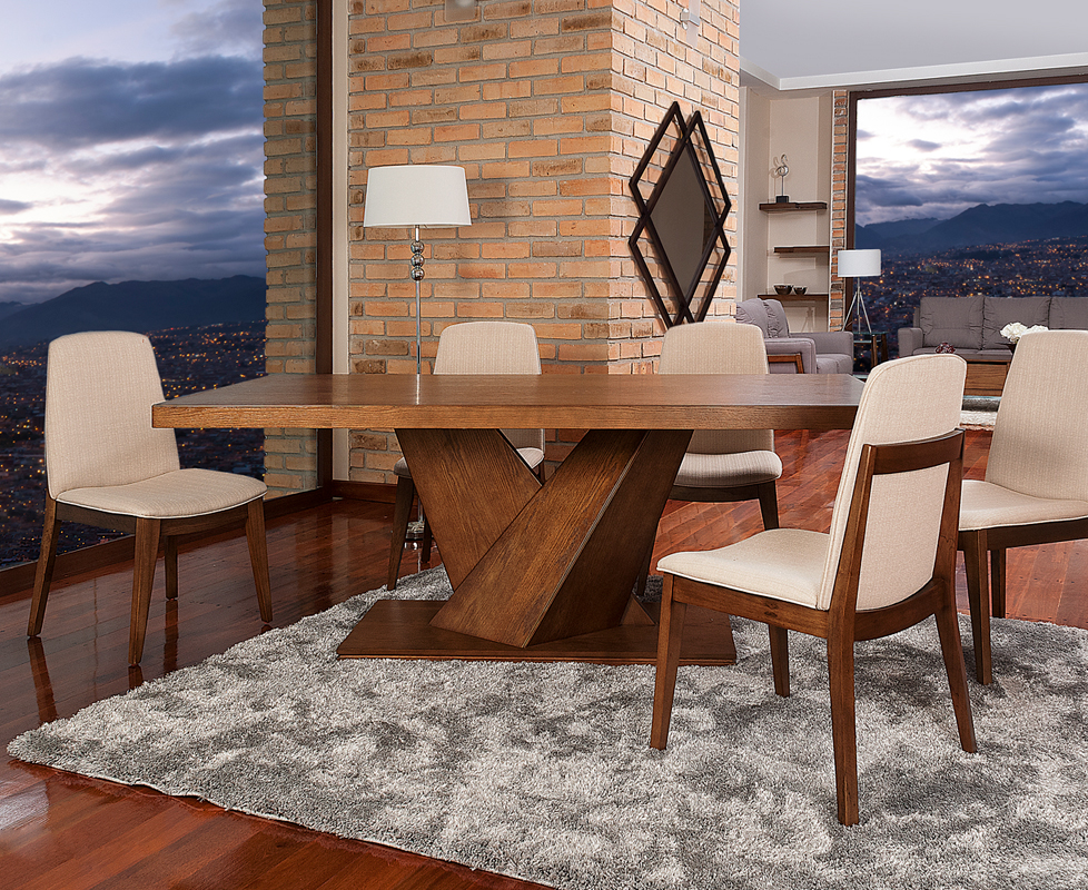 COMEDOR BURDEOS 6P – Muebles Vitefama